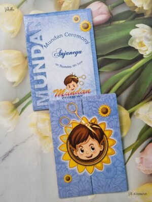 Birthday Cards Thread Ceremony Cards Mundan cards Baby Announcement Cards Baby Showerinvitation Cards - EJ943