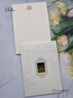 Front-Photo-of-Cream-colour-Textured-White-Padded-card-with-acrylic-name-plate-Wedding-Invitation-Card-SK-3428-1.jpg