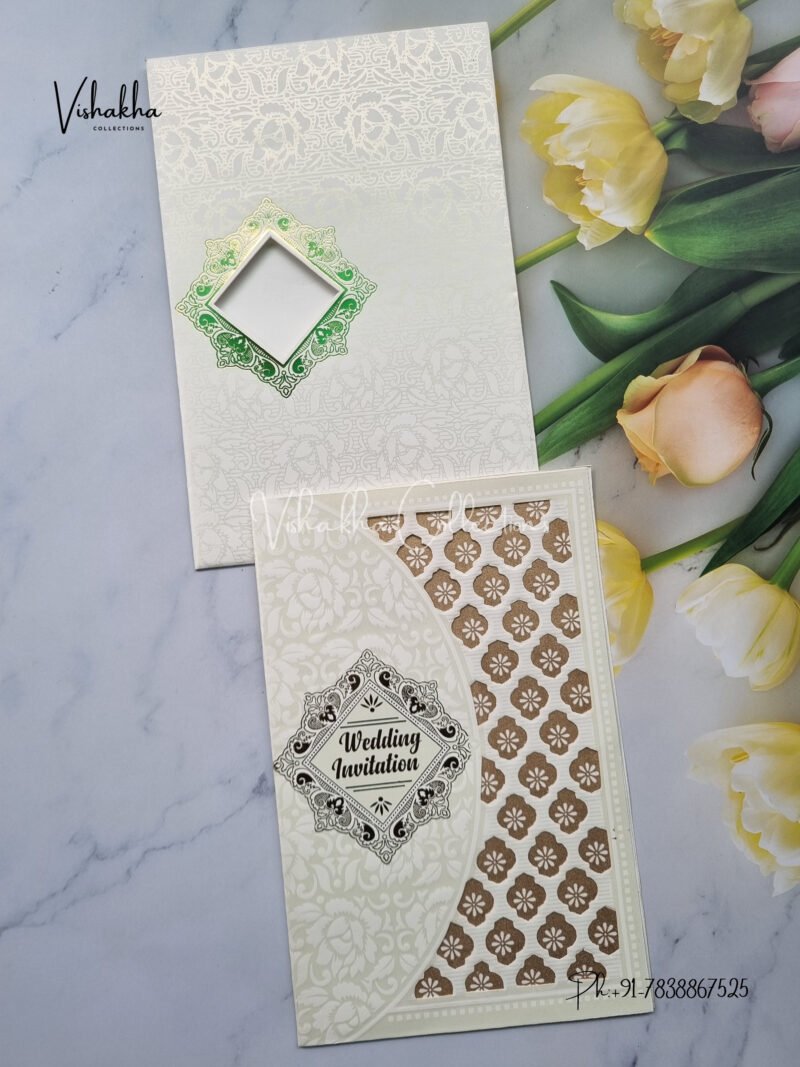 Red Yellow Rounded Corner Ganesha invitation card