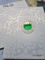 Side-Angle-Of-Cream-colour-Textured-White-Padded-card-with-acrylic-name-plate-Wedding-Invitation-Card-SK-3329-1.jpg
