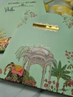 Side-Angle-Of-Pastel-Green-Traditional-elephant-padded-with-name-plate-Wedding-Invitation-Card-SK-3186-1.jpg