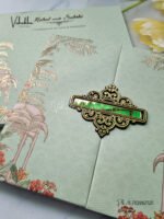 Side-Angle-Of-Pista-green-Traditional-double-door-padded-with-name-plate-Wedding-Invitation-Card-SK-3396-1.jpg