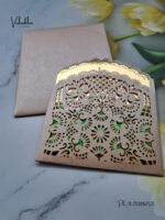 Side-Angle-OfExclusive-Rose-Gold-Small-Size-Gold-Acrylic-with-Laser-Cut-Pocket-Friends-Wedding-Card-1.jpg