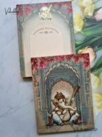 Semi Box Ganesh Hindu Wedding Invitation Cards EJ-4015