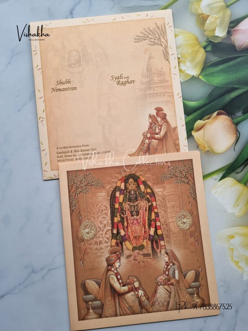 Dulah Dulhan Hindu invitation Cards EJ-4056