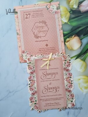 Flower Hindu Muslim Christian Sikh invitation Cards ATS-L4109