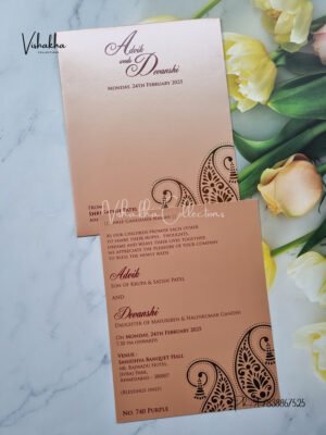 Hindu Wedding Muslim Wedding Christian Wedding Sikh Wedding invitation Cards - LN-740