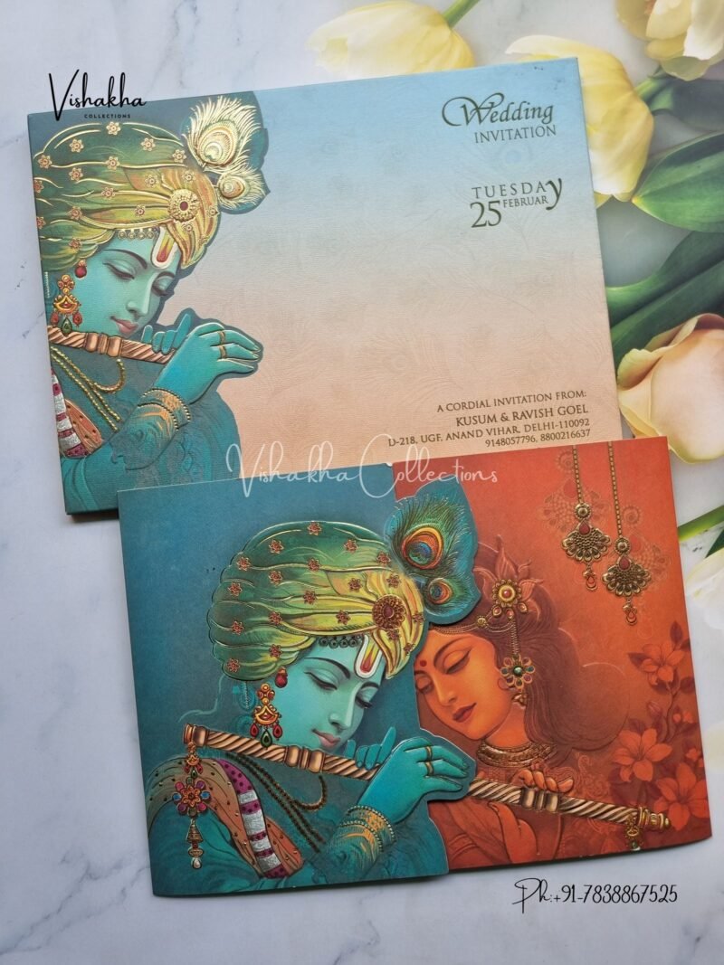 Top 10 Trending Wedding Card Designs for Marriages in 2025 (Updated List) 4 Radha Krishna Wedding Invitation Cards