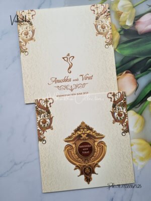 Semi Box Hindu Wedding Muslim Wedding Christian Wedding Sikh Wedding invitation Cards - LN-741