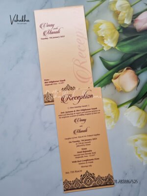 Single Insert Hindu Wedding Muslim Wedding Christian Wedding Sikh Wedding invitation Cards - LN-735