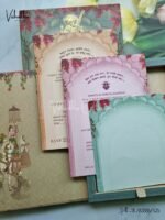 Barat Semi Box Ganesh Invitation Cards EJ-4015