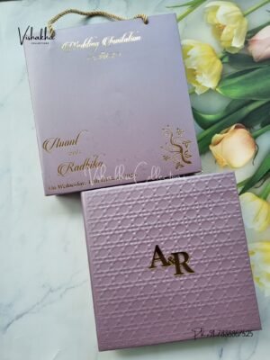 Hindu Muslim Christian Jain Sikh Cardboard Laser Cut Exclusive Wedding Boxes Unique Color invitation Cards SN-2758