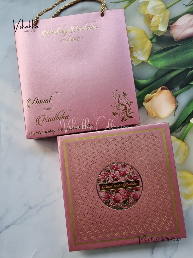 Hindu Muslim Christian Jain Sikh Cardboard Laser Cut Exclusive Wedding Boxes invitation Cards SN-2754