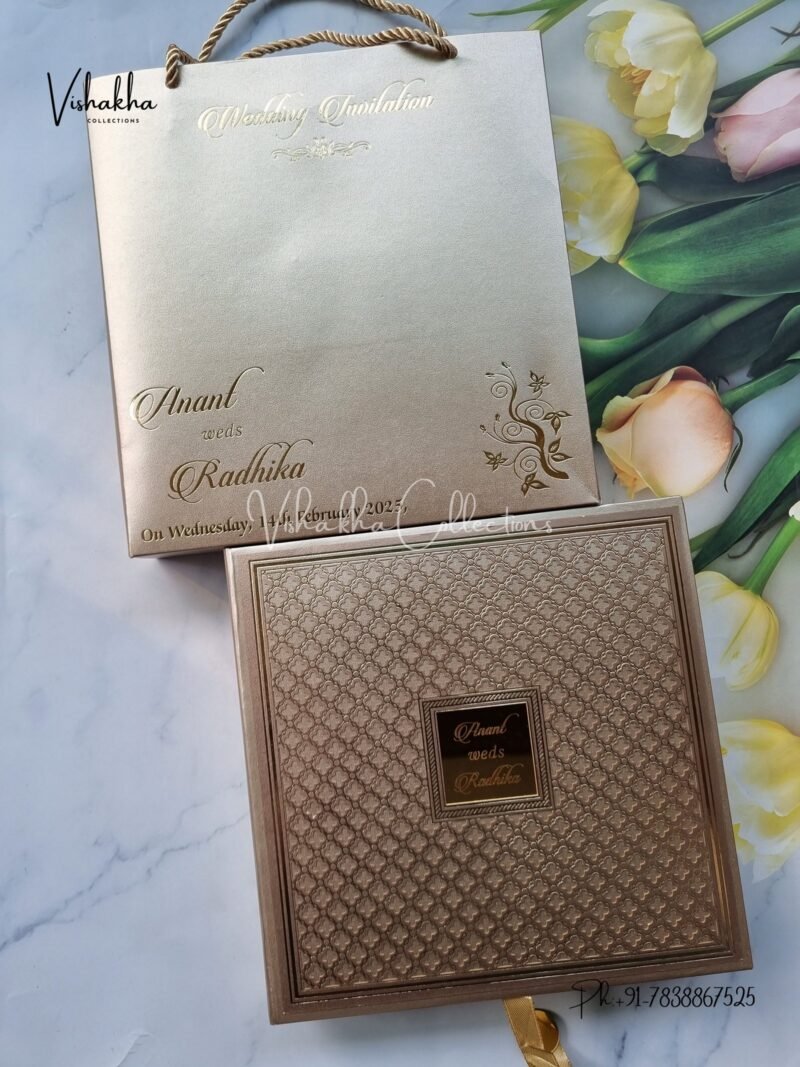 Hindu Muslim Christian Jain Sikh Cardboard Laser Cut Exclusive Wedding Boxes invitation Cards SN-2755