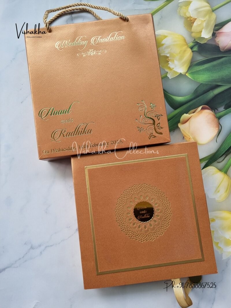 Hindu Muslim Christian Jain Sikh Exclusive Wedding Boxes invitation Cards SN-2736