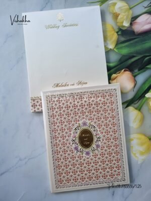 Hindu Muslim Christian Jain Sikh Padded invitation Cards EX-738