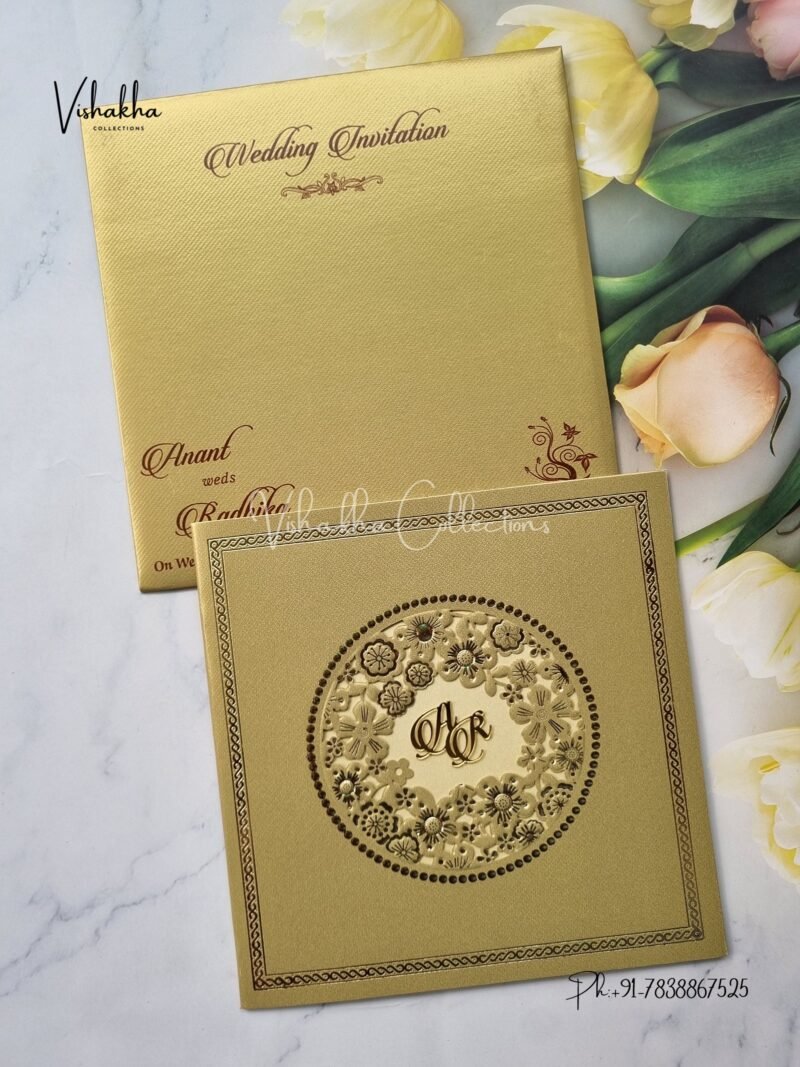 Hindu Muslim Christian Sikh Laser Cut invitation Cards SN-2887