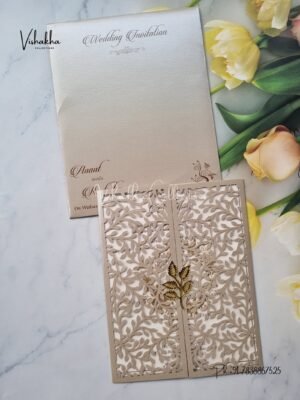 Unique Concept Hindu Muslim Christian Sikh Laser Cut invitation Cards SN-2891