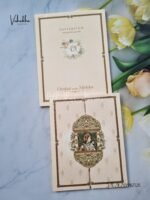 Semi box flower invitation card