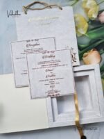 White Wedding Boxes Invitation Cards SN-2737