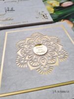 White Unique Color Wedding invitation Cards