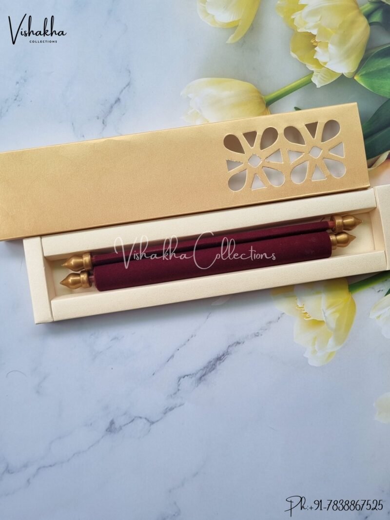 Scroll Farman invitation Cards FC-051