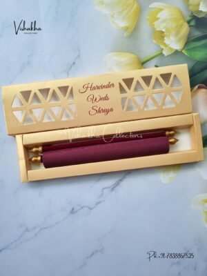 Scroll Farman invitation Cards FC-065