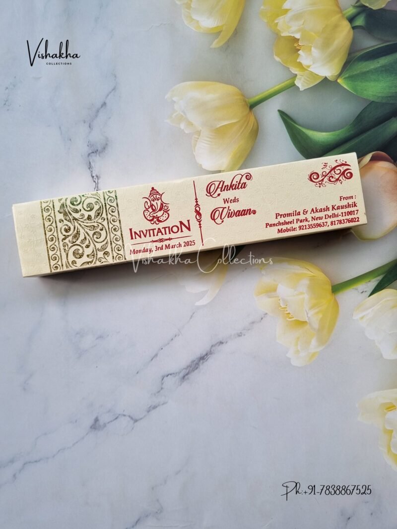 Hindu Muslim Christian Jain Sikh Scroll Farman invitation Cards PS-004