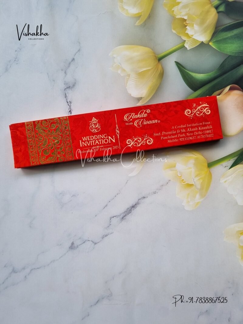 Hindu Muslim Christian Jain Sikh Scroll Farman invitation Cards PS-006