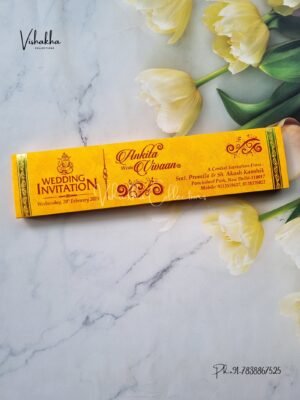 Hindu Muslim Christian Jain Sikh Scroll Farman invitation Cards PS-007