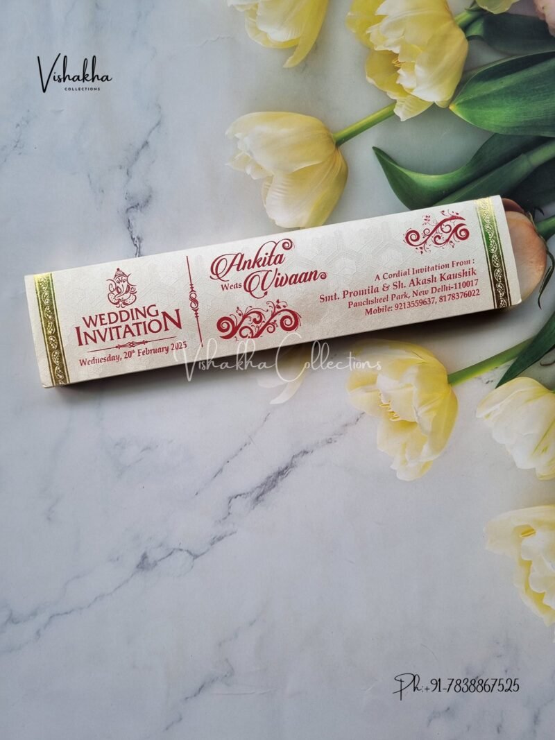 Hindu Muslim Christian Jain Sikh Scroll Farman invitation Cards PS-014