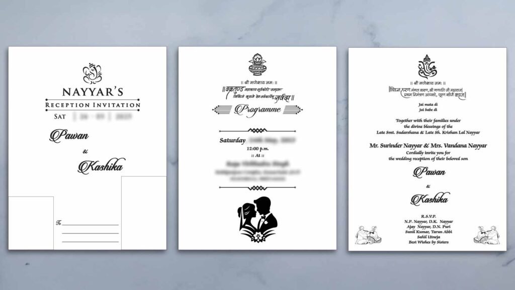 Handpicked Templates for Indian Wedding Invitation Cards 5 Wedding Reception Invitation Templates