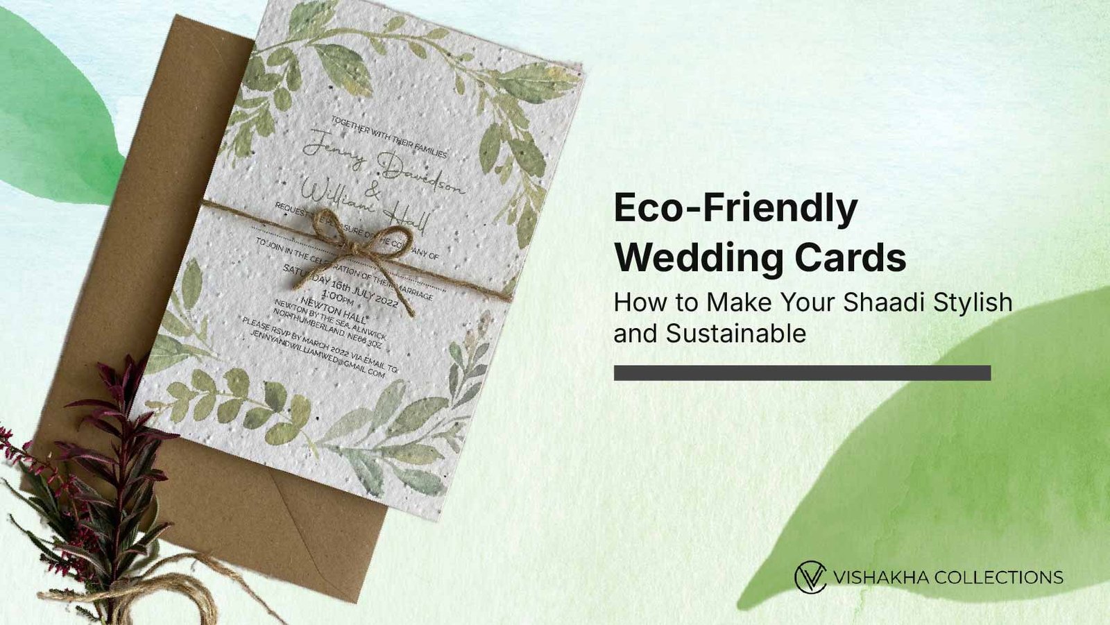 Eco-Friendly Wedding Cards