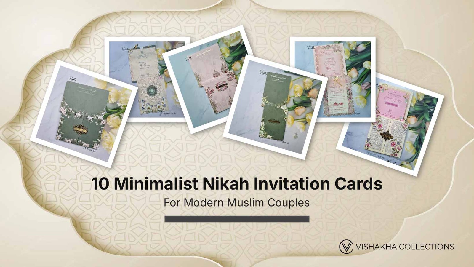 Minimalist Nikah Invitation Cards