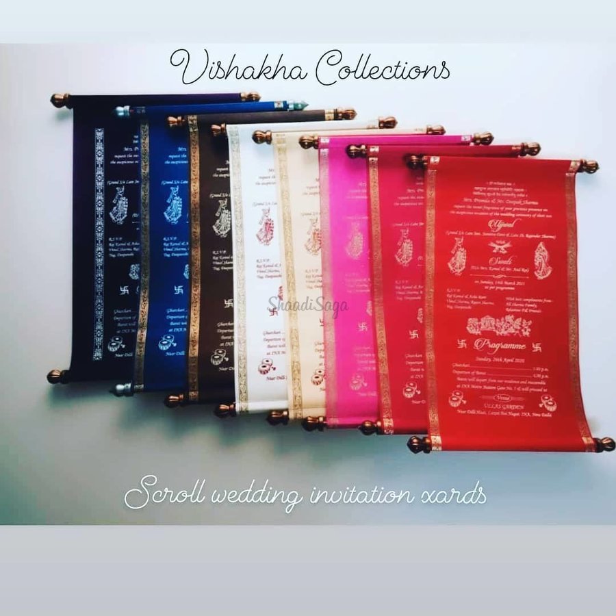 Scroll Wedding Invitation Cards