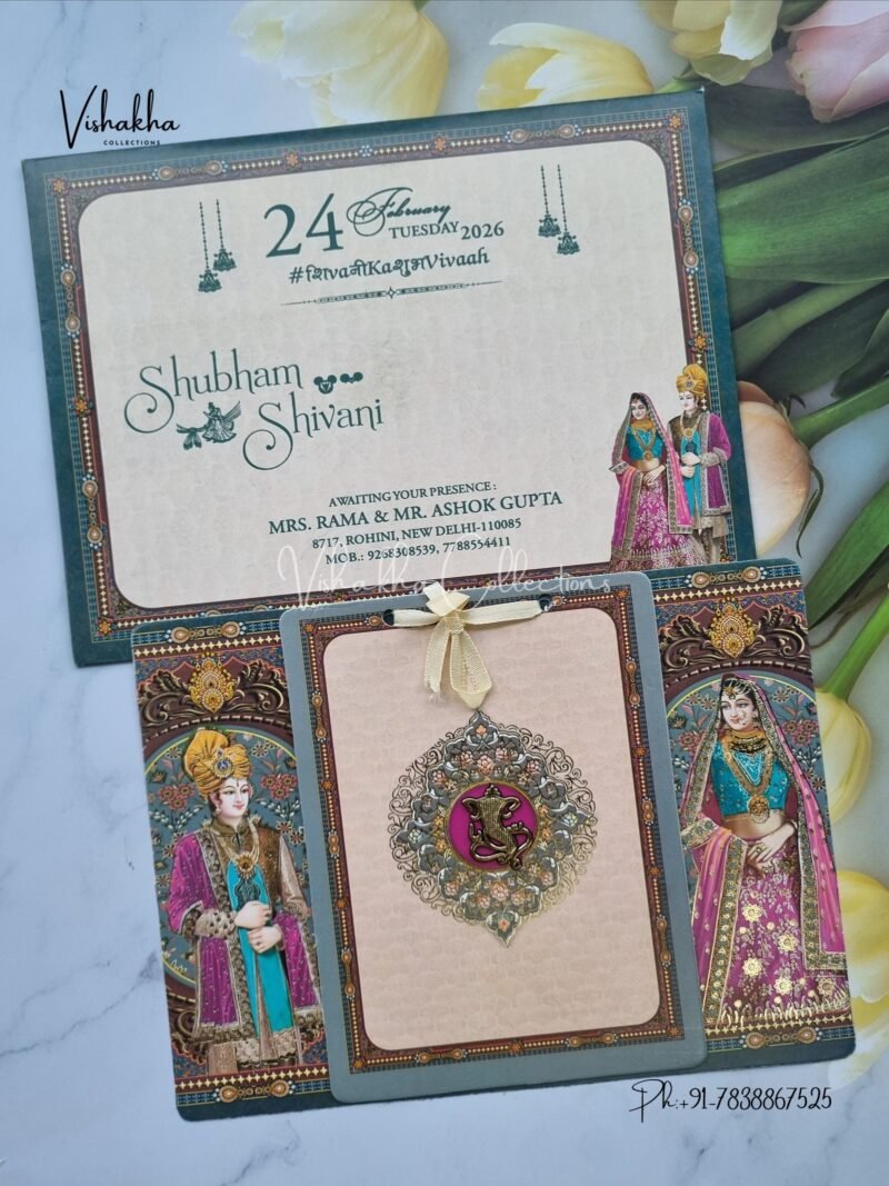 Dulah Dulhan Hindu Sikh invitation Cards ATS-4138