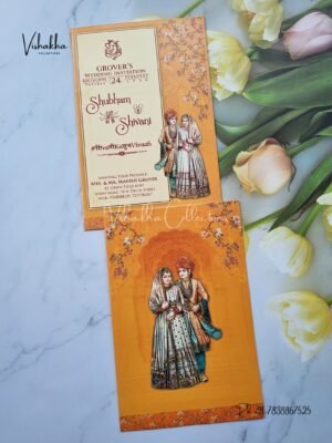 Dulah Dulhan Hindu Sikh invitation Cards ATS-9101