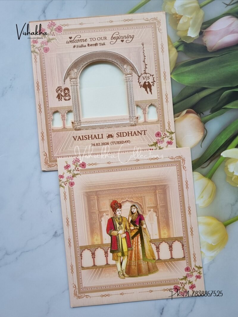 Dulah Dulhan Hindu Sikh invitation Cards ATS-9245