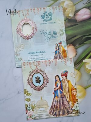 Dulah Dulhan Hindu Sikh invitation Cards ATS-9247