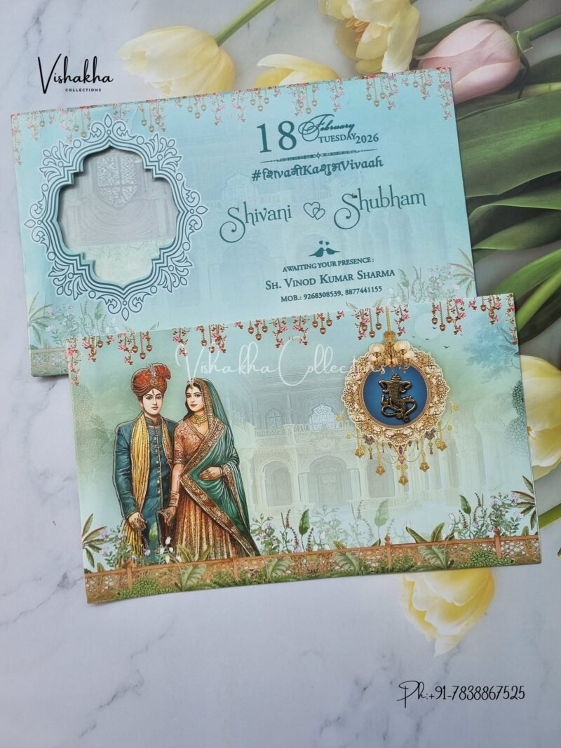 Dulah Dulhan Hindu Sikh invitation Cards ATS-9251