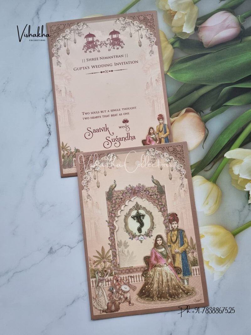 Dulah Dulhan Hindu Sikh invitation Cards CR-7014