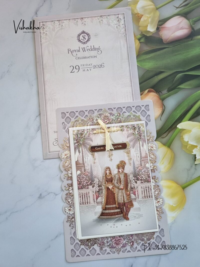 Dulah Dulhan Hindu Sikh invitation Cards CR-8043