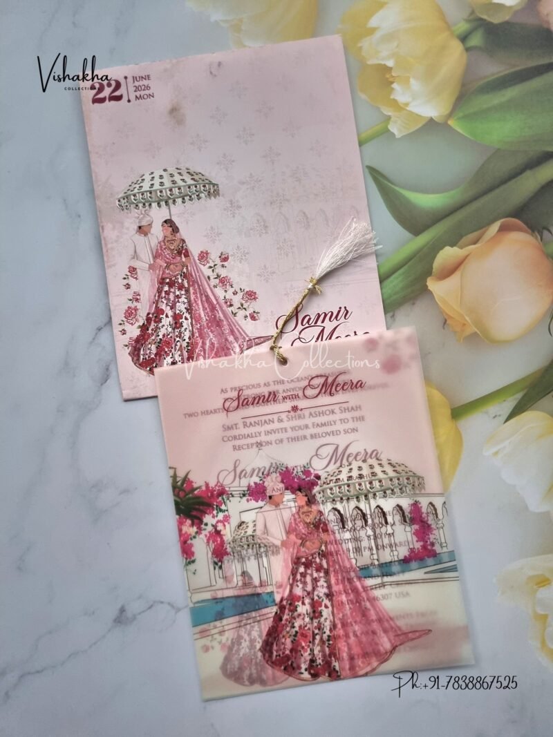 Dulah Dulhan Hindu Sikh invitation Cards JM-N4003