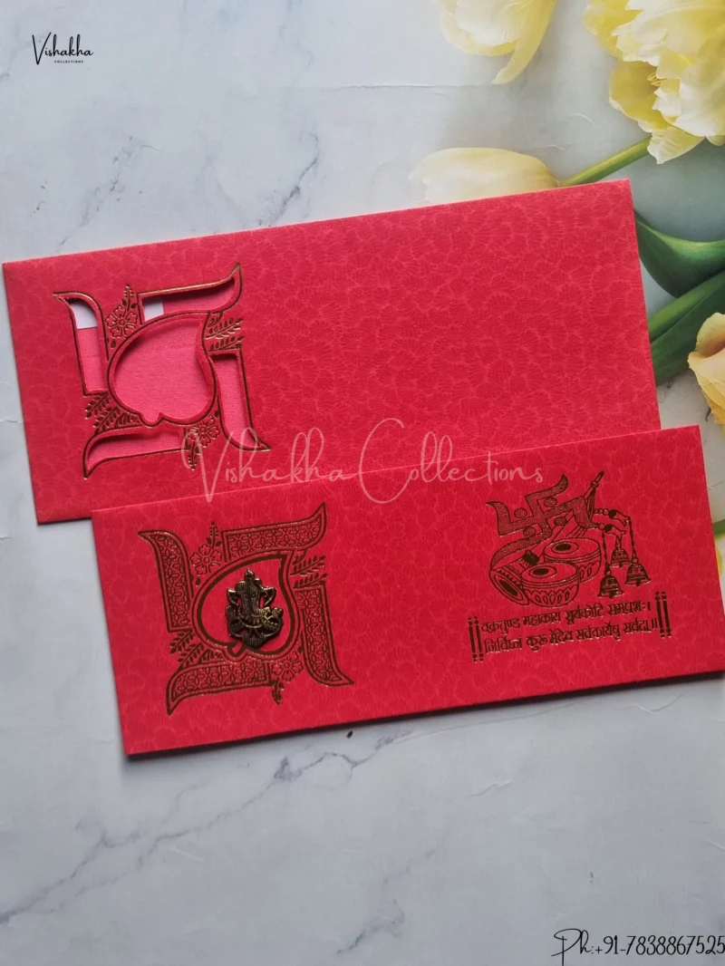 Ganesh Ji Hindu wedding invitation Cards SCH-UN001