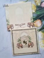 Front-Photo-of-Hathi-Hindu-Muslim-Christian-Sikh-Padded-beige-Colored-invitation-Cards-SK-3395-1.jpg