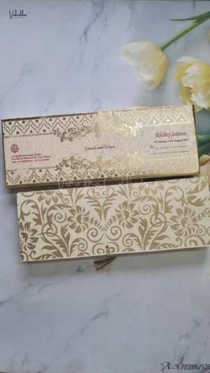 Hindu Muslim Christian Jain Sikh Scroll Farman Colored wedding invitation Cards FC-077