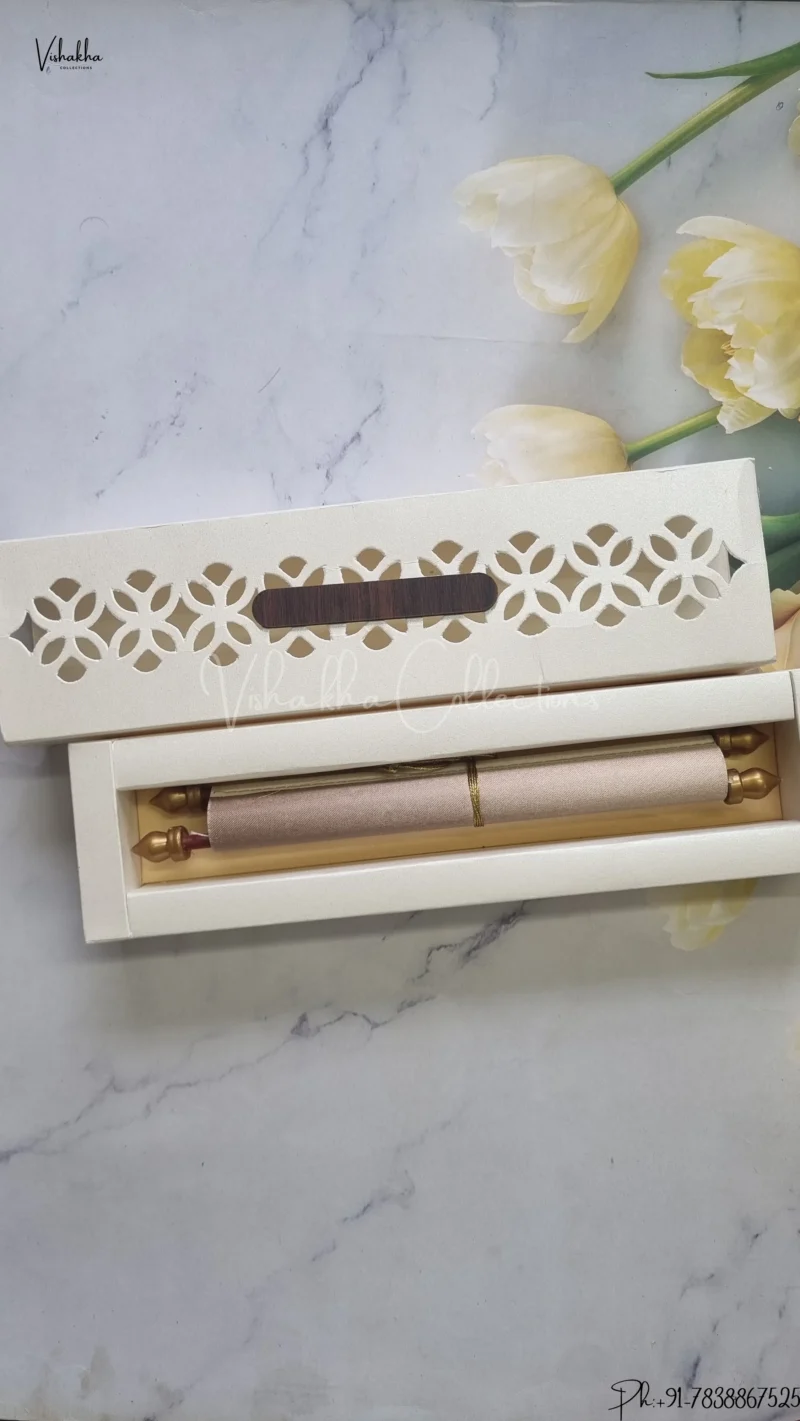 Hindu Muslim Christian Jain Sikh Scroll Farman Colored wedding invitation Cards FC-085