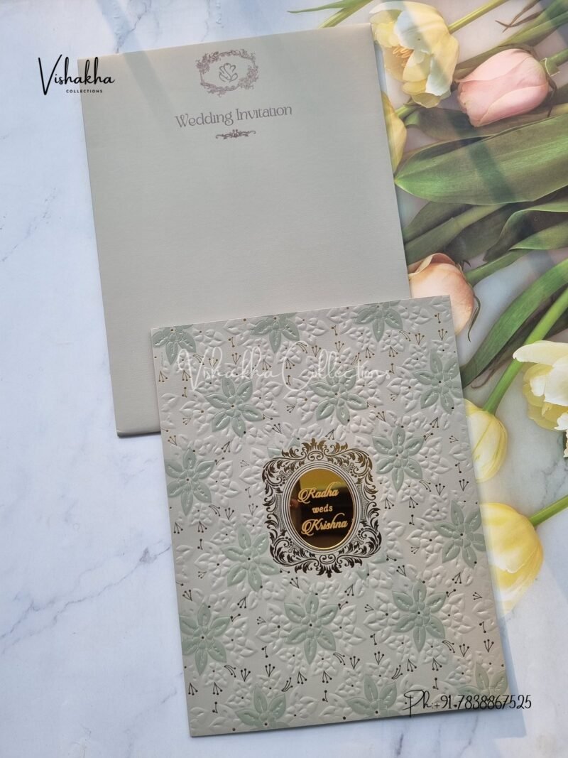 Hindu Muslim Christian Sikh Colored invitation Cards SN-70