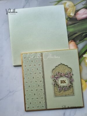Hindu Muslim Christian Sikh Padded MDF Board Laser Cut Colored invitation Cards SN-144