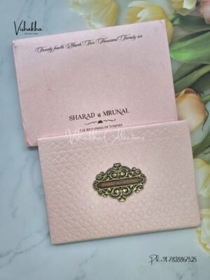 Hindu Muslim Christian Sikh Padded invitation Cards JM-N2512